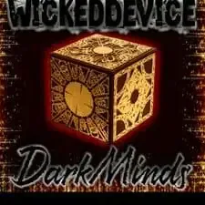 An ornately designed golden cube with the words 